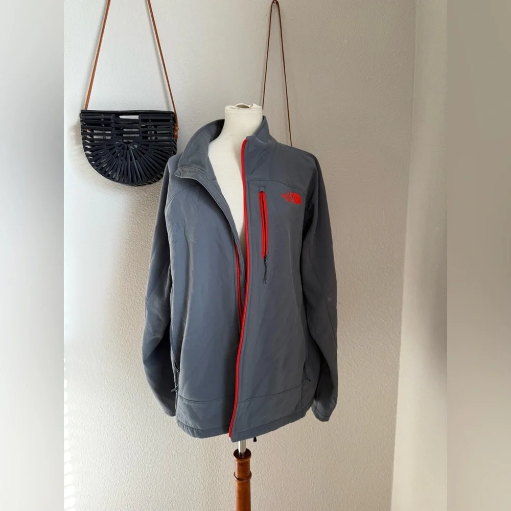 The North Face Apex Grey & Orange Jacket, Size XL